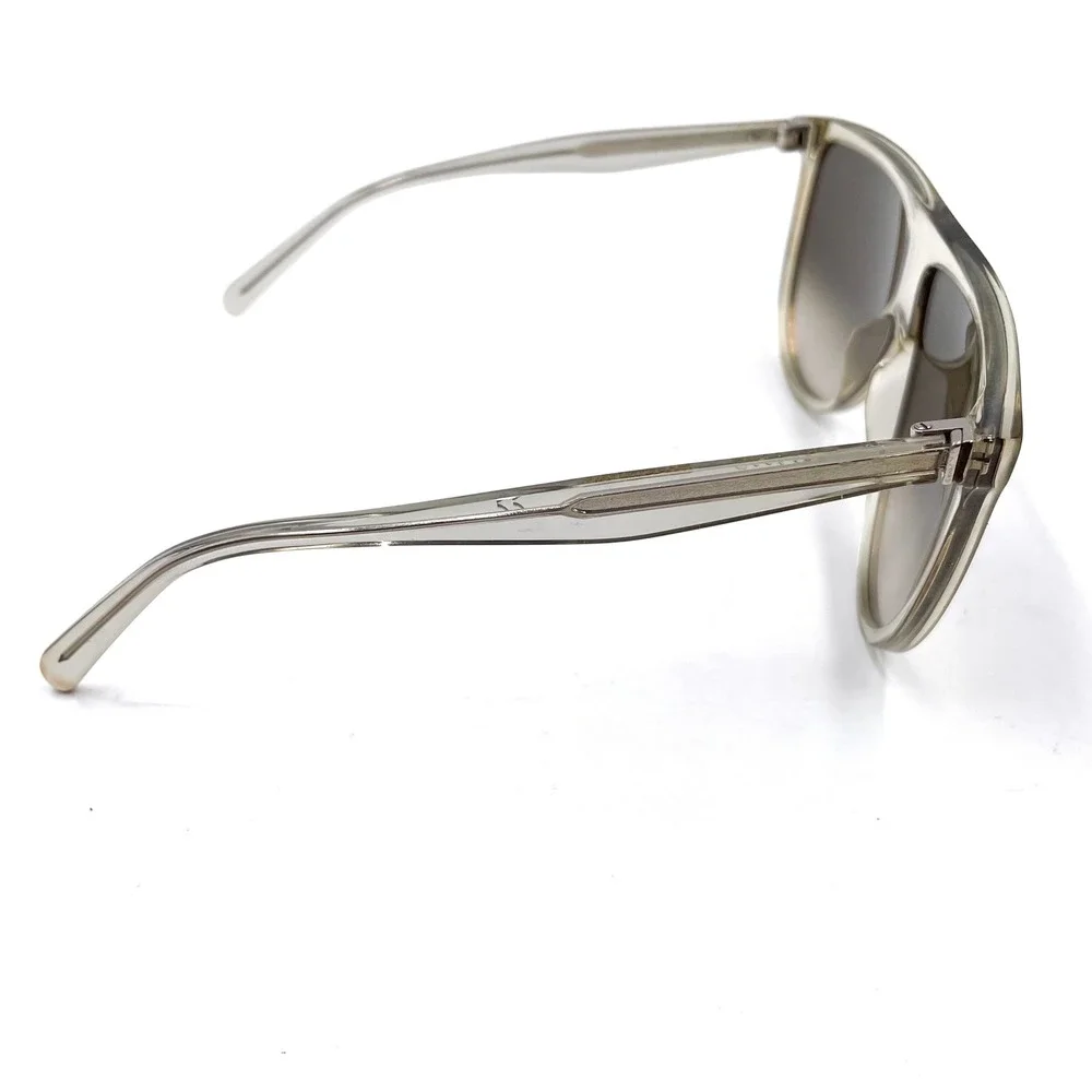 Celine Thin Shadow Sunglasses Oversized Flat Top Translucent Acetate‎ Gray